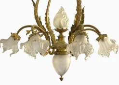 Clearance Pamono Louis Xvi Style Bronze Chandelier