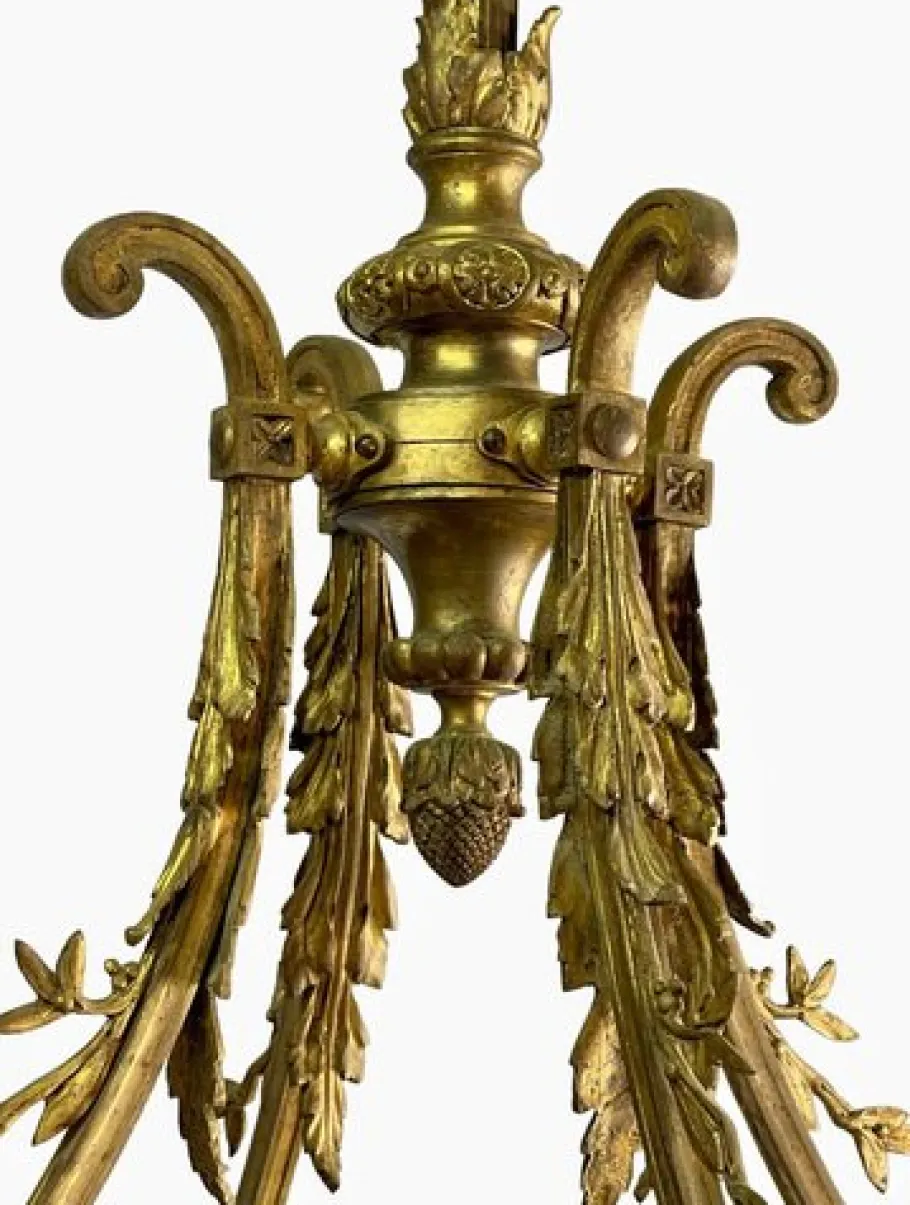 Clearance Pamono Louis Xvi Style Bronze Chandelier