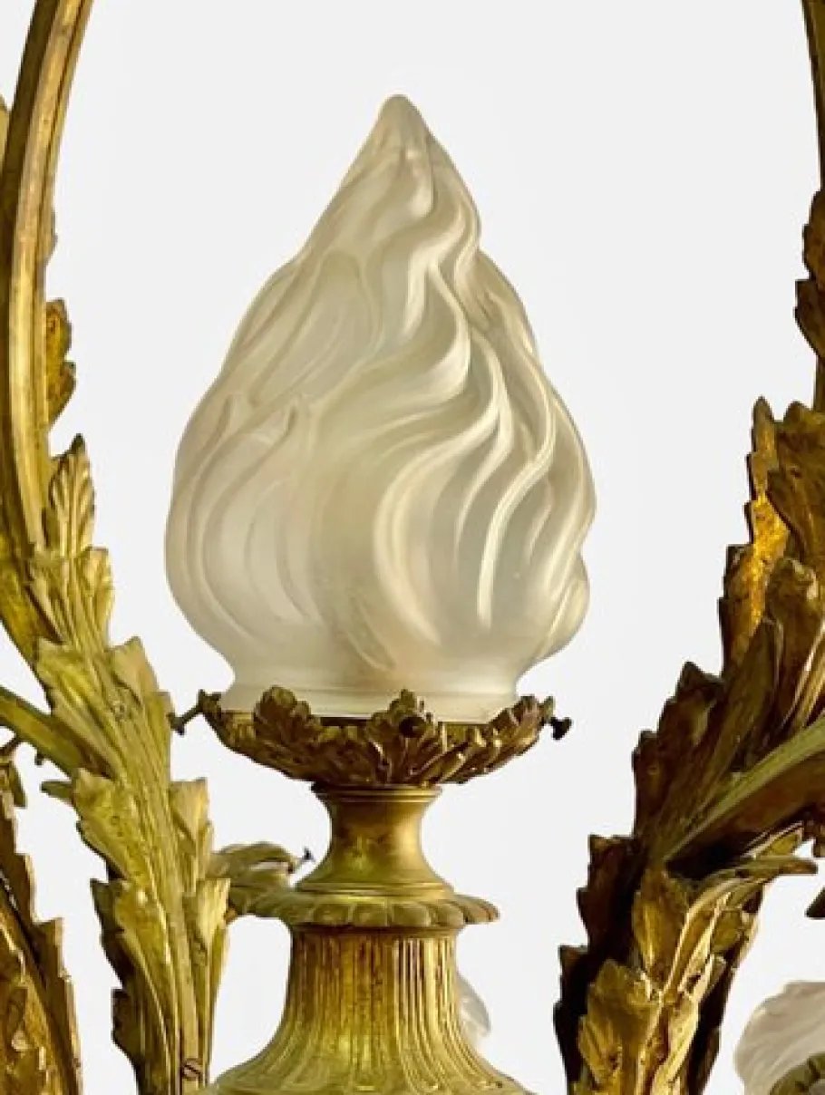 Clearance Pamono Louis Xvi Style Bronze Chandelier