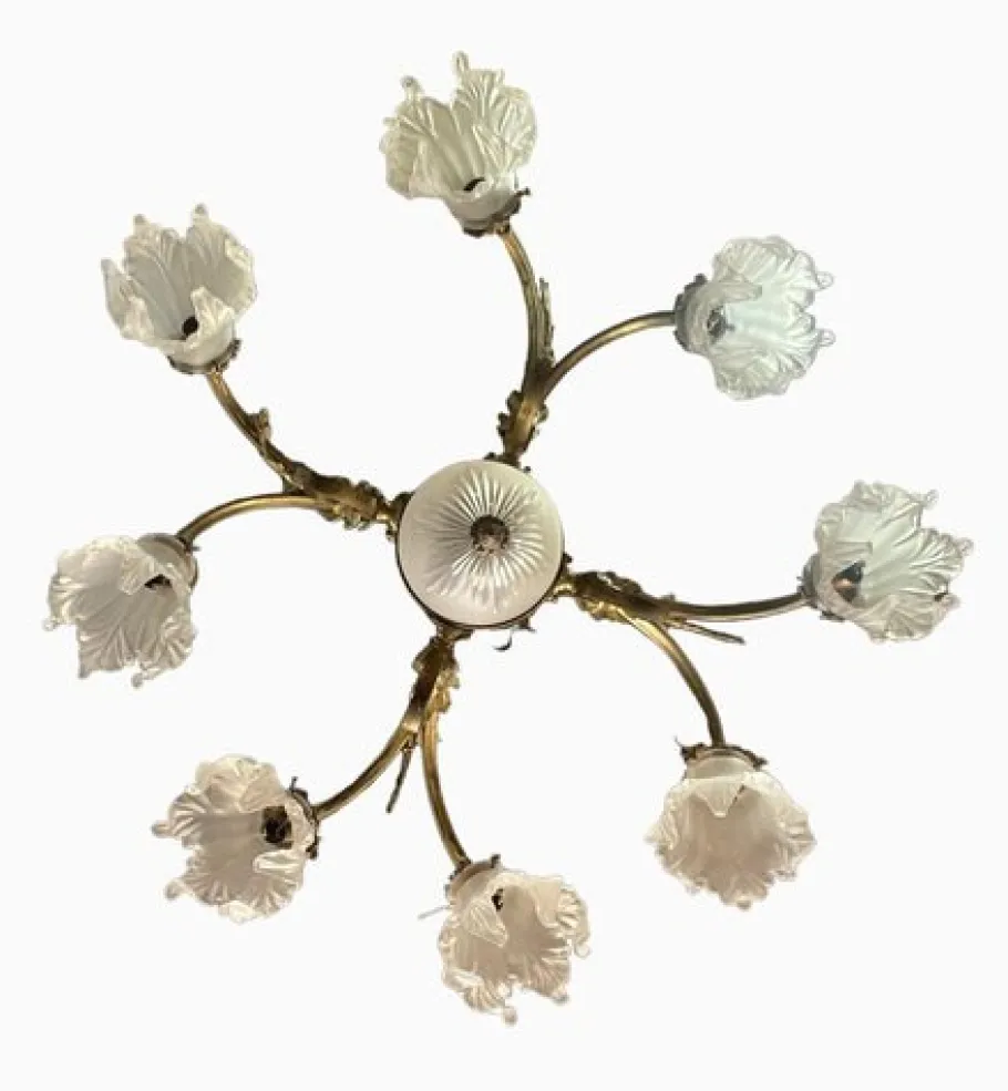 Clearance Pamono Louis Xvi Style Bronze Chandelier