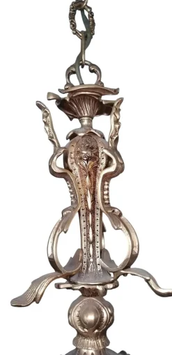 New Pamono Louis XVI Style Bronze 12-Light Chandelier