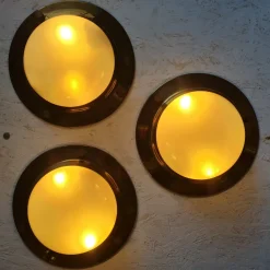 Discount Pamono LPS6 Recessed Lamps attributed to Luigi Caccia Dominioni, 1960s, Set of 3