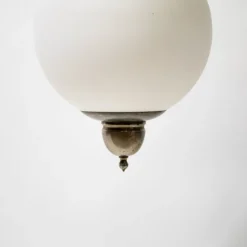 New Pamono LS1 Lamp with Clear Glass Sphere attributed to Luigi Caccia Dominioni for Azucena, 1960s