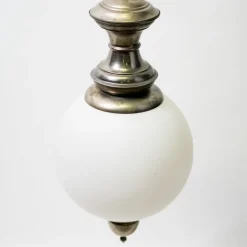 New Pamono LS1 Lamp with Clear Glass Sphere attributed to Luigi Caccia Dominioni for Azucena, 1960s