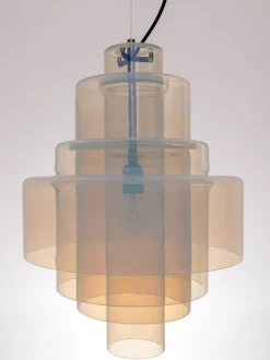 New Pamono LS-120 Pendant Lamp by Carlo Nason from Mazzega, 1970s