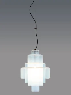 New Pamono LS-120 Pendant Lamp by Carlo Nason from Mazzega, 1970s