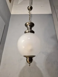 Discount Pamono Ls1 Pendant Lamp with Clear Glass Sphere by Luigi Caccia Dominioni for Azucena, 1960s
