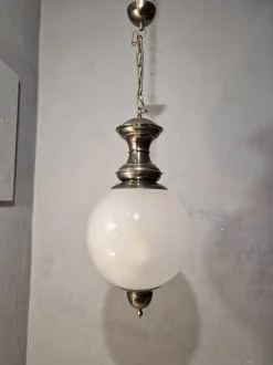 Discount Pamono Ls1 Pendant Lamp with Clear Glass Sphere by Luigi Caccia Dominioni for Azucena, 1960s