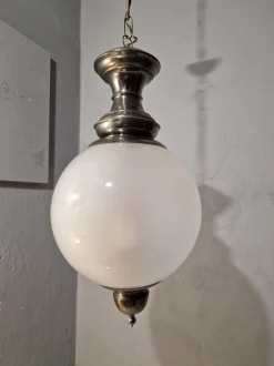 Discount Pamono Ls1 Pendant Lamp with Clear Glass Sphere by Luigi Caccia Dominioni for Azucena, 1960s
