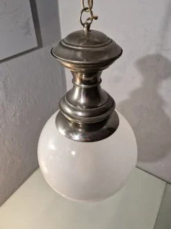 Discount Pamono Ls1 Pendant Lamp with Clear Glass Sphere by Luigi Caccia Dominioni for Azucena, 1960s