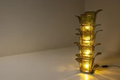 Pamono LT 320 Cactus Floor Lamp in Yellow Murano Glass by Carlo Nason for Mazzega, Italy, 1960s