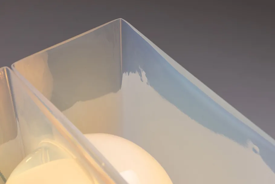 New Pamono LT323 Table Lamp in Opaline Glass by Carlo Nason for Mazzega, 1970s