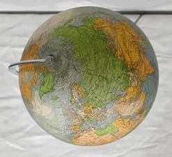 Hot Pamono Luminous Glass Terrestrial Globe from Perrina, 1960s