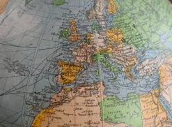 Hot Pamono Luminous Glass Terrestrial Globe from Perrina, 1960s