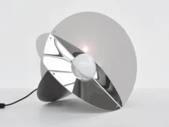 Discount Pamono Luna Kinetic Lamp in Mirrored Metal by Rinaldo Cutini for New Lamp, Italy 1963