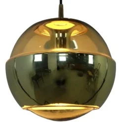 New Pamono Magic Eye Hanging Lamp in Glass from Peill & Putzler