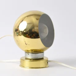 Pamono Magnetic Golden Globe Table Lamp from Reggiani, 1970s