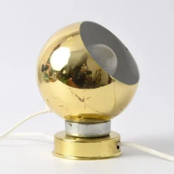 Pamono Magnetic Golden Globe Table Lamp from Reggiani, 1970s