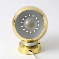 Pamono Magnetic Golden Globe Table Lamp from Reggiani, 1970s