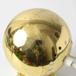 Pamono Magnetic Golden Globe Table Lamp from Reggiani, 1970s