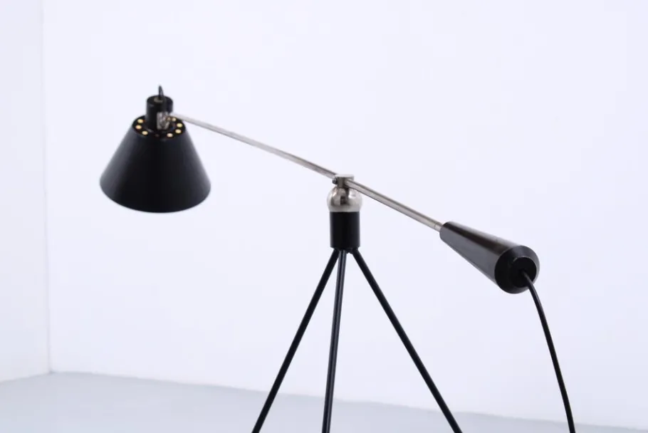 Clearance Pamono Magneto Grasshopper Floor Lamp by H. Fillekes for Artiforte, 1950s