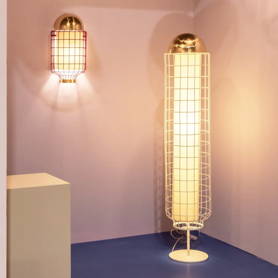 New Pamono Magnolia Floor Lamp with Lacquered Top by Utu Soulful Lighting