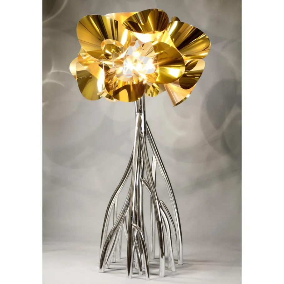 New Pamono Mangrovia EM Floor Lamp in Stainless Steel and Aluminum by Barberini & Gunnell