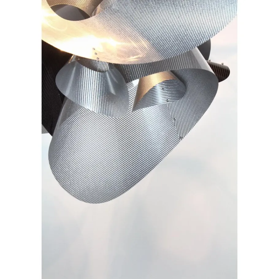 New Pamono Mangrovia EM Floor Lamp in Stainless Steel and Aluminum by Barberini & Gunnell