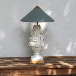 Hot Pamono Manises Flora Blanco Lamp by Can Betelgeuse Studio