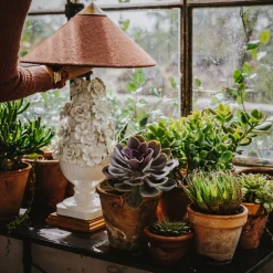 Hot Pamono Manises Flora Blanco Lamp by Can Betelgeuse Studio