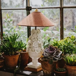 Hot Pamono Manises Flora Blanco Lamp by Can Betelgeuse Studio