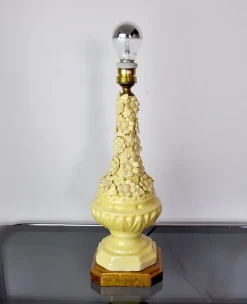 Discount Pamono Manises Floral Table Lamp in Ceramic, Spain, 1970s