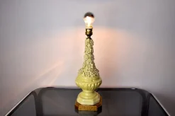 Discount Pamono Manises Floral Table Lamp in Ceramic, Spain, 1970s