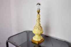 Discount Pamono Manises Floral Table Lamp in Ceramic, Spain, 1970s