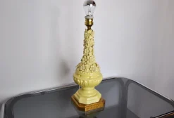 Discount Pamono Manises Floral Table Lamp in Ceramic, Spain, 1970s