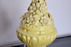 Discount Pamono Manises Floral Table Lamp in Ceramic, Spain, 1970s