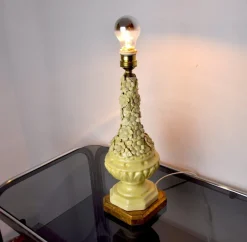 Discount Pamono Manises Floral Table Lamp in Ceramic, Spain, 1970s