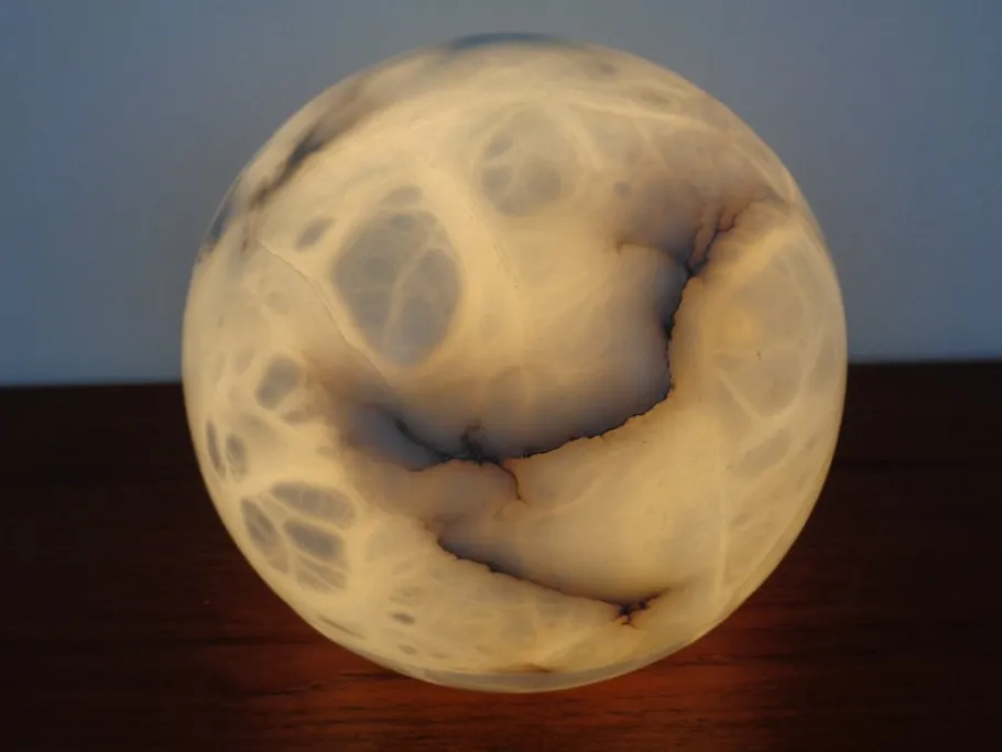 Hot Pamono Marble Table Ball Lamp, 1960s
