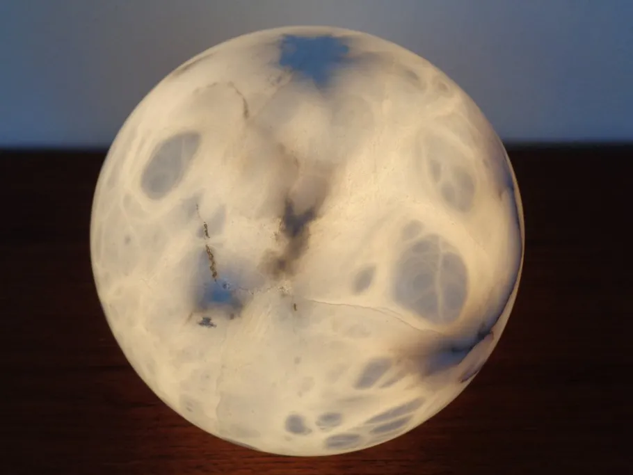 Hot Pamono Marble Table Ball Lamp, 1960s