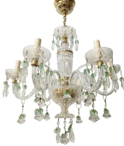 Clearance Pamono Maria Teresa Chandelier in Green Murano, 1950s
