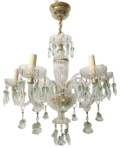 Clearance Pamono Maria Teresa Chandelier in Green Murano, 1950s