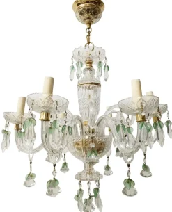 Clearance Pamono Maria Teresa Chandelier in Green Murano, 1950s