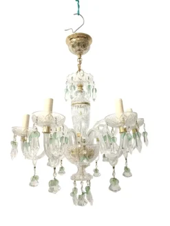 Clearance Pamono Maria Teresa Chandelier in Green Murano, 1950s