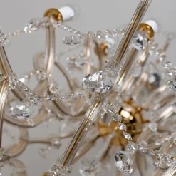Sale Pamono Maria Theresa Gold-Plated Swarovski Chandelier, 1950