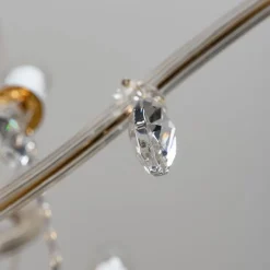 Sale Pamono Maria Theresa Gold-Plated Swarovski Chandelier, 1950