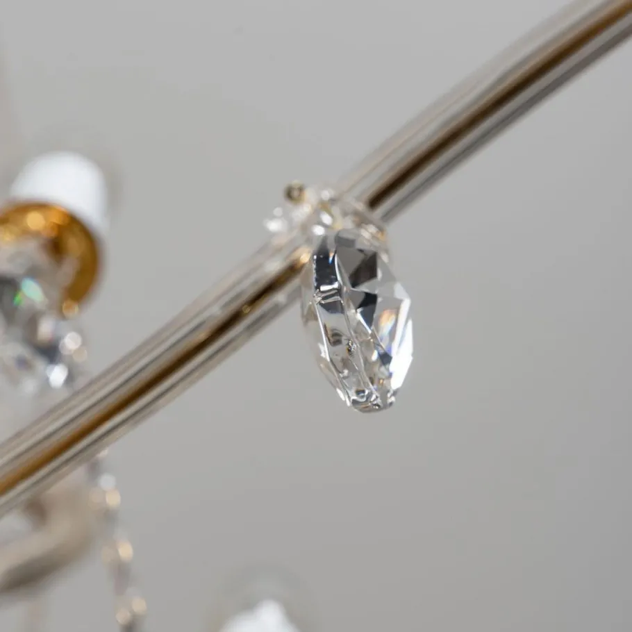 Sale Pamono Maria Theresa Gold-Plated Swarovski Chandelier, 1950