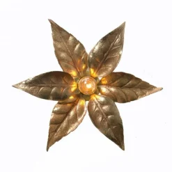 Sale Pamono Massive Flower Wall Lights, Belgium, 1970, Set of 2