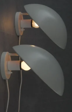 Clearance Pamono Maxi PH Hat Wall Lamps by Poul Henningsen for Louis Poulsen, 1970s, Set of 2