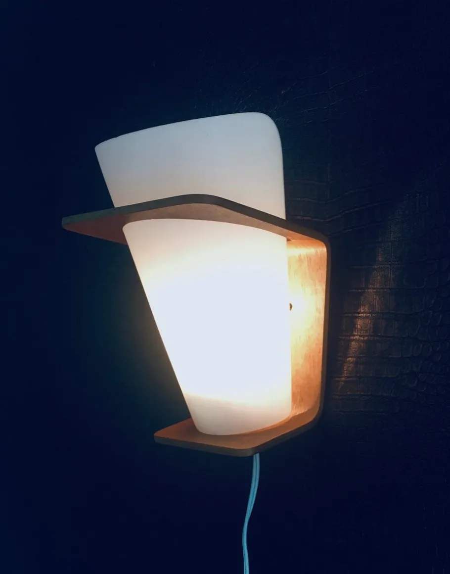 New Pamono MCM Wall Lamp Nx 41 by Louis Kalff for Philips, Holland. 1960s