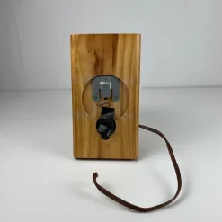 Hot Pamono MCM Wood and Glass Wall Sconce, 1950s